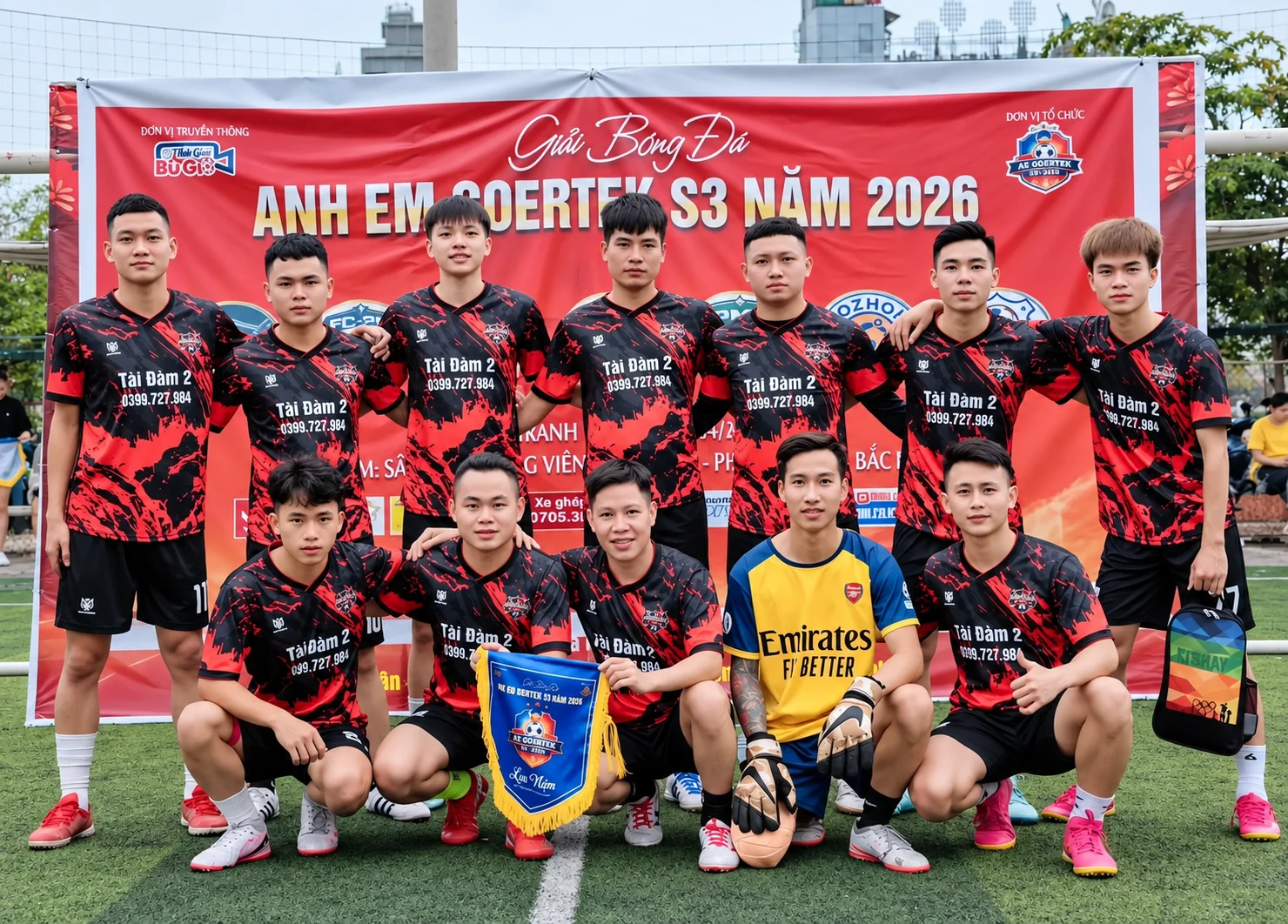 Feedback đội bóng công ty mặc áo Brothers United FC trong giải đấu