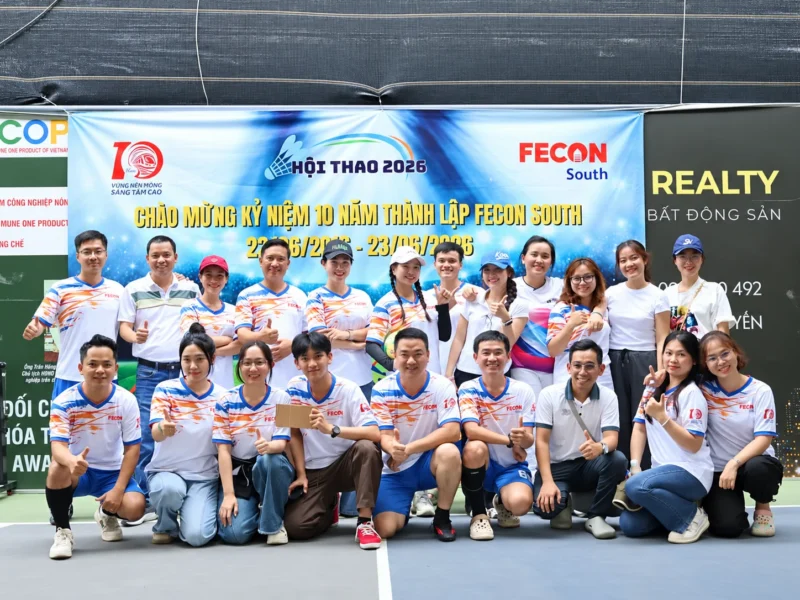 Feedback đồng phục thể thao FECON South trong hội thao công ty